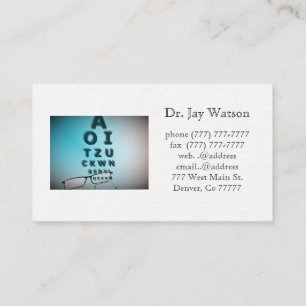 Tarjeta De Visita Ojo Oftalmólogo Optometrista