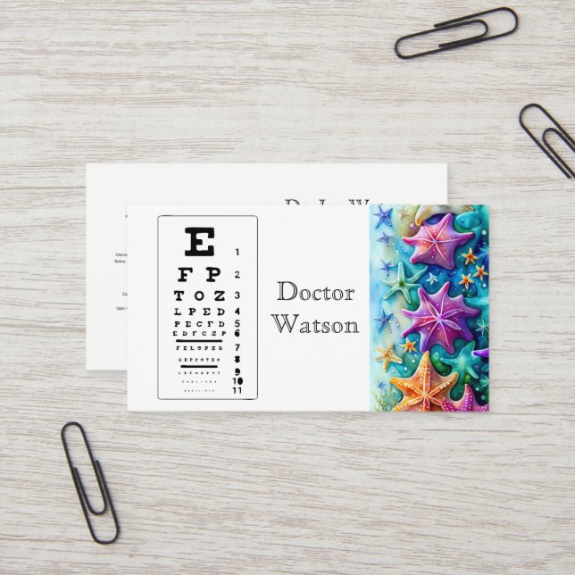 Tarjeta De Visita Ojo Oftalmólogo Optometrista (Anverso/Reverso In Situ)