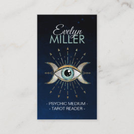 Tarjeta De Visita Ojo - Triple luna - Gemstone y oro