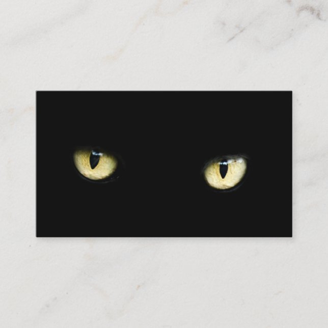 Tarjeta De Visita Ojos de gato (Anverso)
