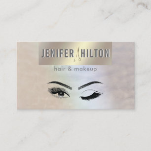 Tarjeta De Visita Ojos holográficos de maquillaje estilista de Relie