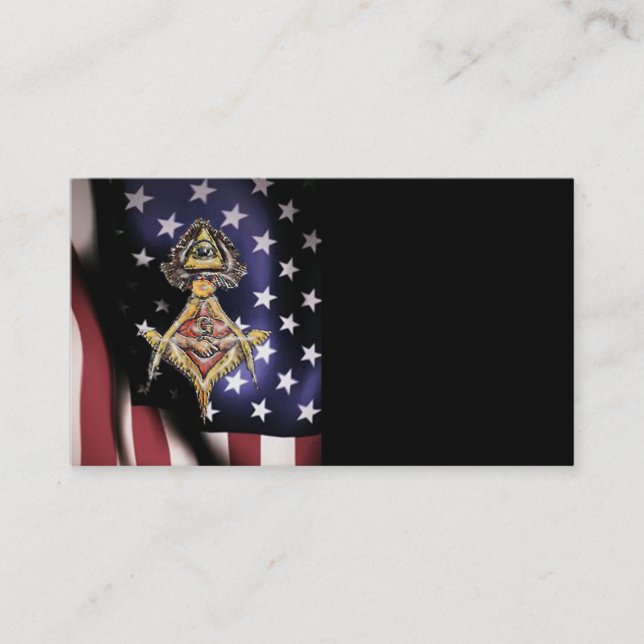 Tarjeta De Visita Ojos masónicos (Anverso)