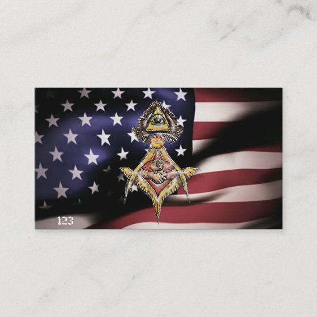 Tarjeta De Visita Ojos masónicos (Anverso)