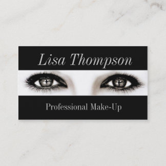 Tarjeta De Visita Ojos profesionales del modelo del artista/del