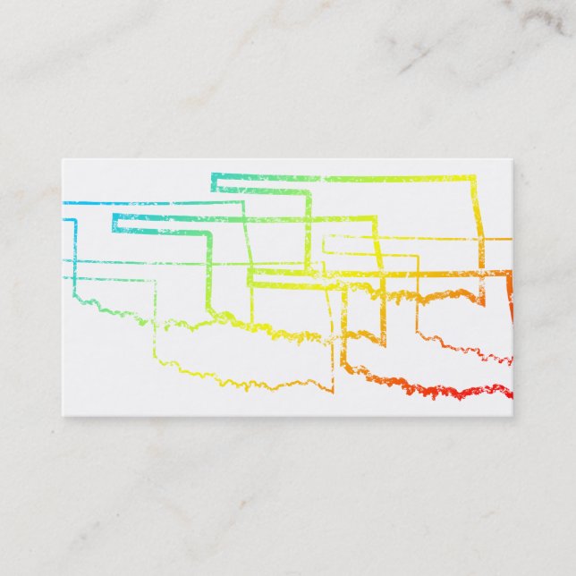 Tarjeta De Visita oklahoma chill blur (Anverso)