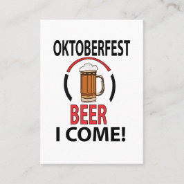 Tarjeta De Visita Oktoberfest Beer Festival Oktoberfest
