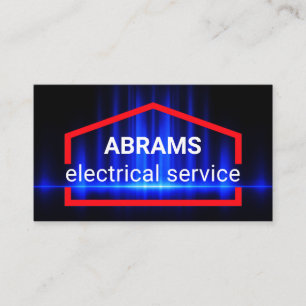 Tarjeta De Visita Ola Eléctrica Azul Potencia el Hogar