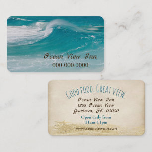Tarjeta De Visita Ola oceánica