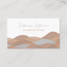 Olas abstractas beige arenosas caligrafía