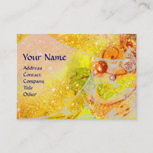 Tarjeta De Visita OLAS, brillantes y brillantes chispas azules amari