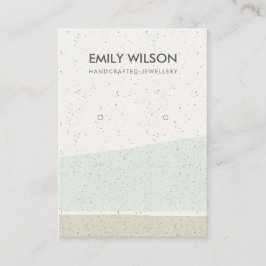 TARJETA DE VISITA OLAS CERAMICAS ABSTRACTAS DE AQUA QUE GANAN LOGO D