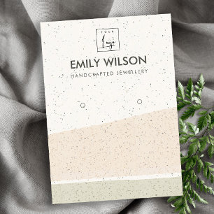 TARJETA DE VISITA OLAS CERAMICAS DE RUBOR ABSTRACTAS QUE GANAN LOGOT