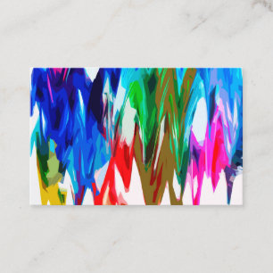 Tarjeta De Visita Olas de colores