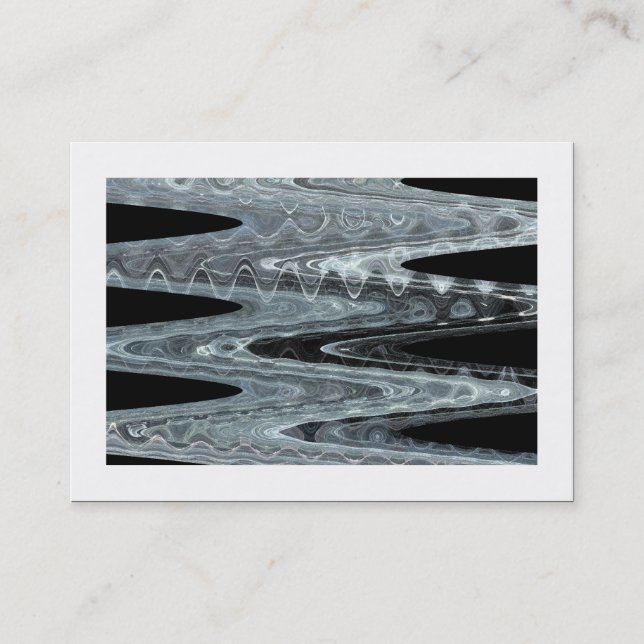 Tarjeta De Visita Olas de hielo 01 (bordeadas) (Anverso)