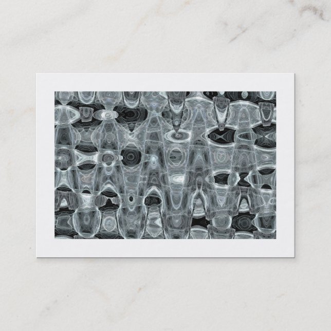 Tarjeta De Visita Olas de hielo 02 (bordeadas) (Anverso)