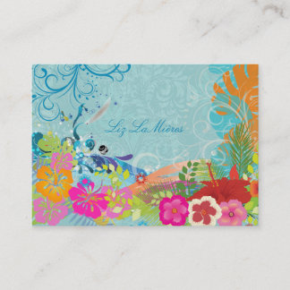 Tarjeta De Visita Olas de hula de PixDezines