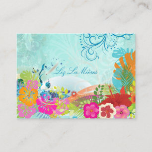 Tarjeta De Visita Olas de hula de PixDezines