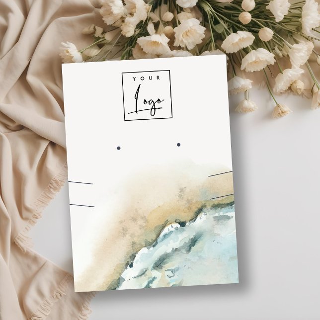 Tarjeta De Visita Olas De Mar Costero Playa De Arena Que Concierne A (Subido por el creador)