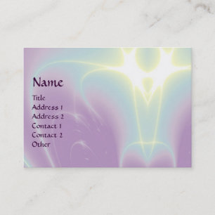 Tarjeta De Visita OLAS LIGERAS, Violeta, Púrpura, Blanco