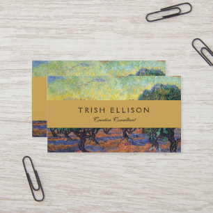 Tarjeta De Visita Olivar de Vincent Van Gogh Impresionismo Arte