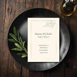 Tarjeta De Visita "Olivenzweig elegant"