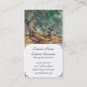 Tarjeta De Visita Olivos en Bordighera, Claude Monet 1884