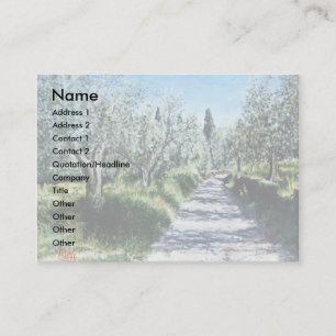 Tarjeta De Visita OLIVOS EN RIMAGGIO/el paisaje de Toscana
