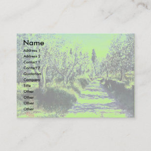 Tarjeta De Visita OLIVOS EN RIMAGGIO / Paisaje toscano