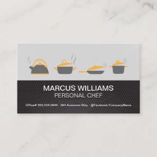 Tarjeta De Visita Ollas y Sartenes Chef Ejecutivo