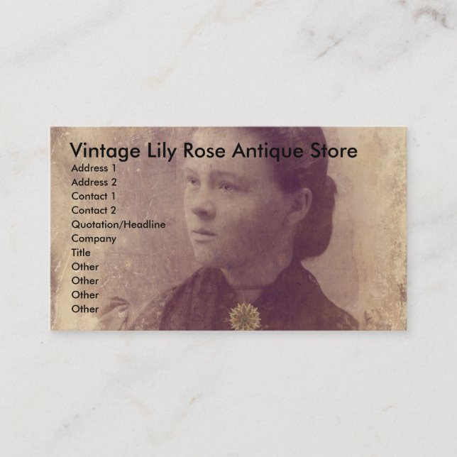 Tarjeta De Visita Olvidado (Anverso)