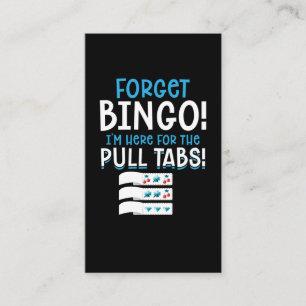 Tarjeta De Visita Olvidar la pestaña de extracción de Bingo Lucky