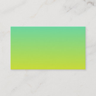 Tarjeta De Visita Ombre amarillo turquesa