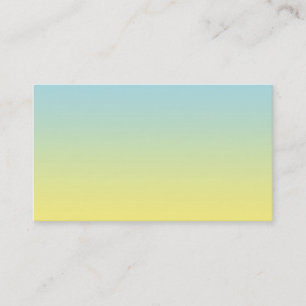 Tarjeta De Visita Ombre azul y amarillo