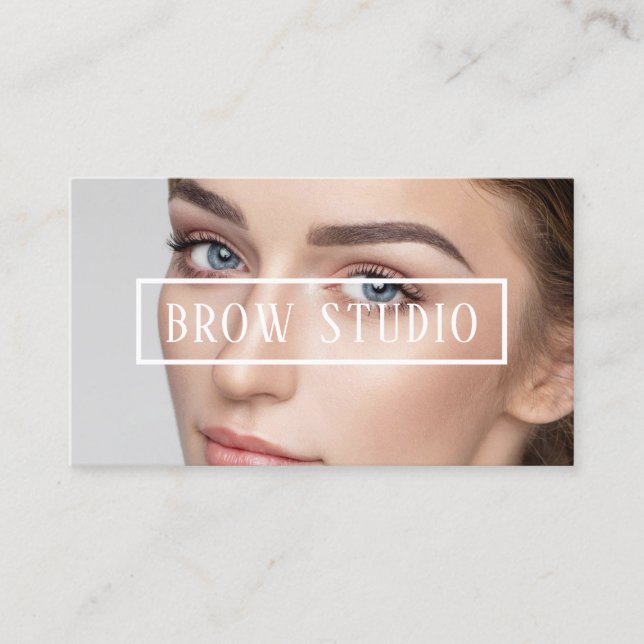 Tarjeta De Visita Ombre Brows & Eyelashes (Anverso)