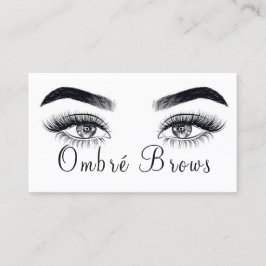 Tarjeta De Visita Ombre Brows y pestañas