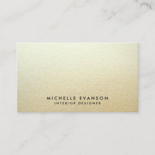 Tarjeta De Visita Ombre dorado minimalista Aspecto simple Profesiona