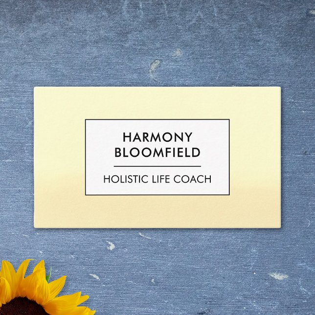 Tarjeta De Visita Ombre Glow Wellness Holístico entrenador de vida Z (Subido por el creador)