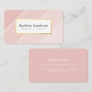 Tarjeta De Visita OMBRE STRIPE moderno elegante chic lindo rosa rubo