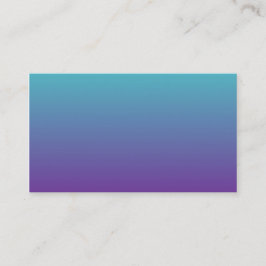 Tarjeta De Visita Ombre turquesa púrpura