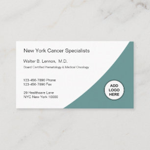 Tarjeta De Visita Oncología Médica Moderna