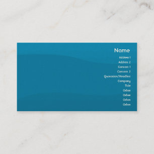 Tarjeta De Visita Onda azul - negocio