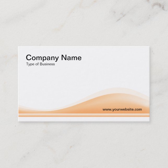 Tarjeta De Visita Onda Contour - Arena (Anverso)