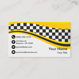 Tarjeta De Visita Onda del taxi