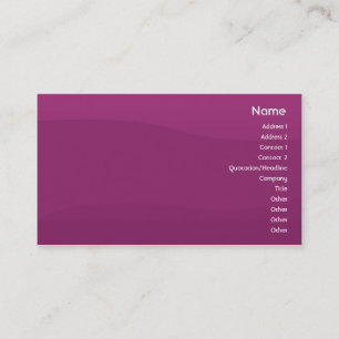 Tarjeta De Visita Onda púrpura - negocio