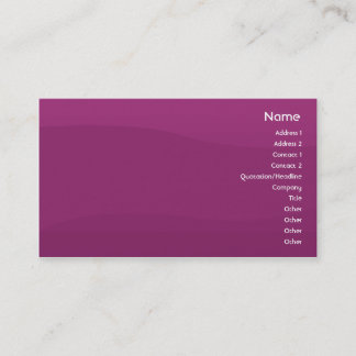 Tarjeta De Visita Onda púrpura - negocio