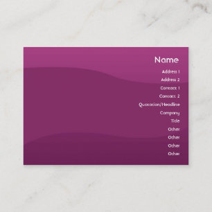 Tarjeta De Visita Onda púrpura - rechoncha