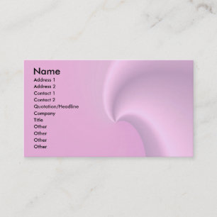 Tarjeta De Visita Onda rosa