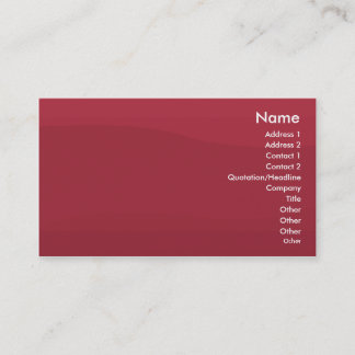 Tarjeta De Visita Onda Rubyred - negocio