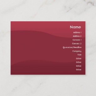 Tarjeta De Visita Onda Rubyred - rechoncha