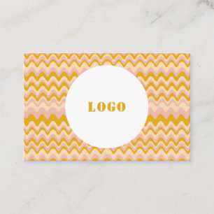 Tarjeta De Visita Ondas abstractas de Boho personalizadas